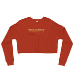 Triumph Gold Crop Sweatshirt