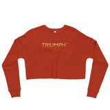 Triumph Gold Crop Sweatshirt