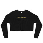 Triumph Gold Crop Sweatshirt