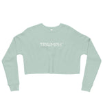 Triumph White Crop Sweatshirt