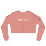 Triumph White Crop Sweatshirt